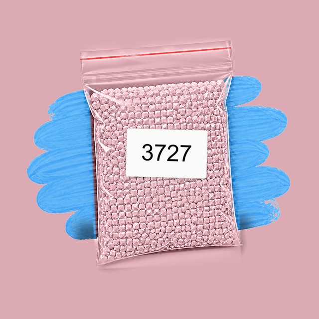 Zakje diamond-paintingsteentjes met kleurcode DMC 3727