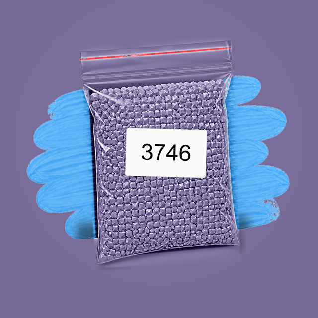 Zakje diamond-paintingsteentjes met kleurcode DMC 3746
