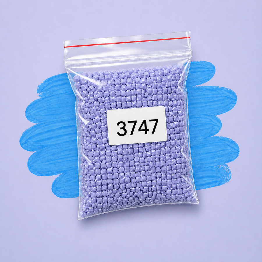 Zakje diamond-paintingsteentjes met kleurcode DMC 3747