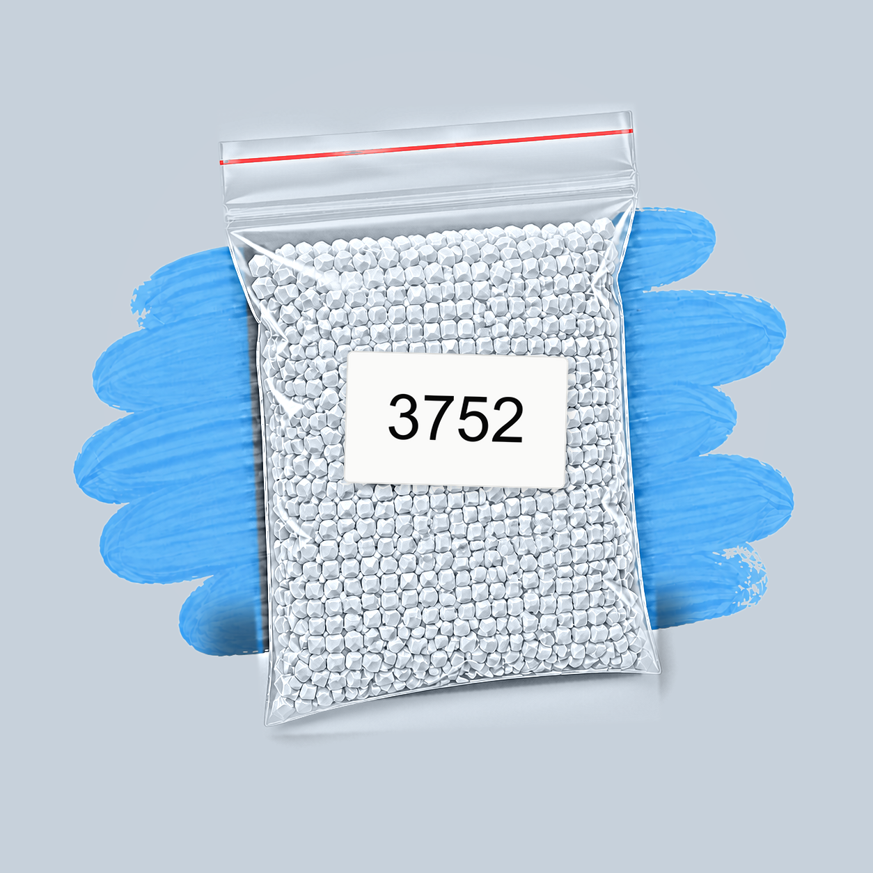 Zakje diamond-paintingsteentjes met kleurcode DMC 3752