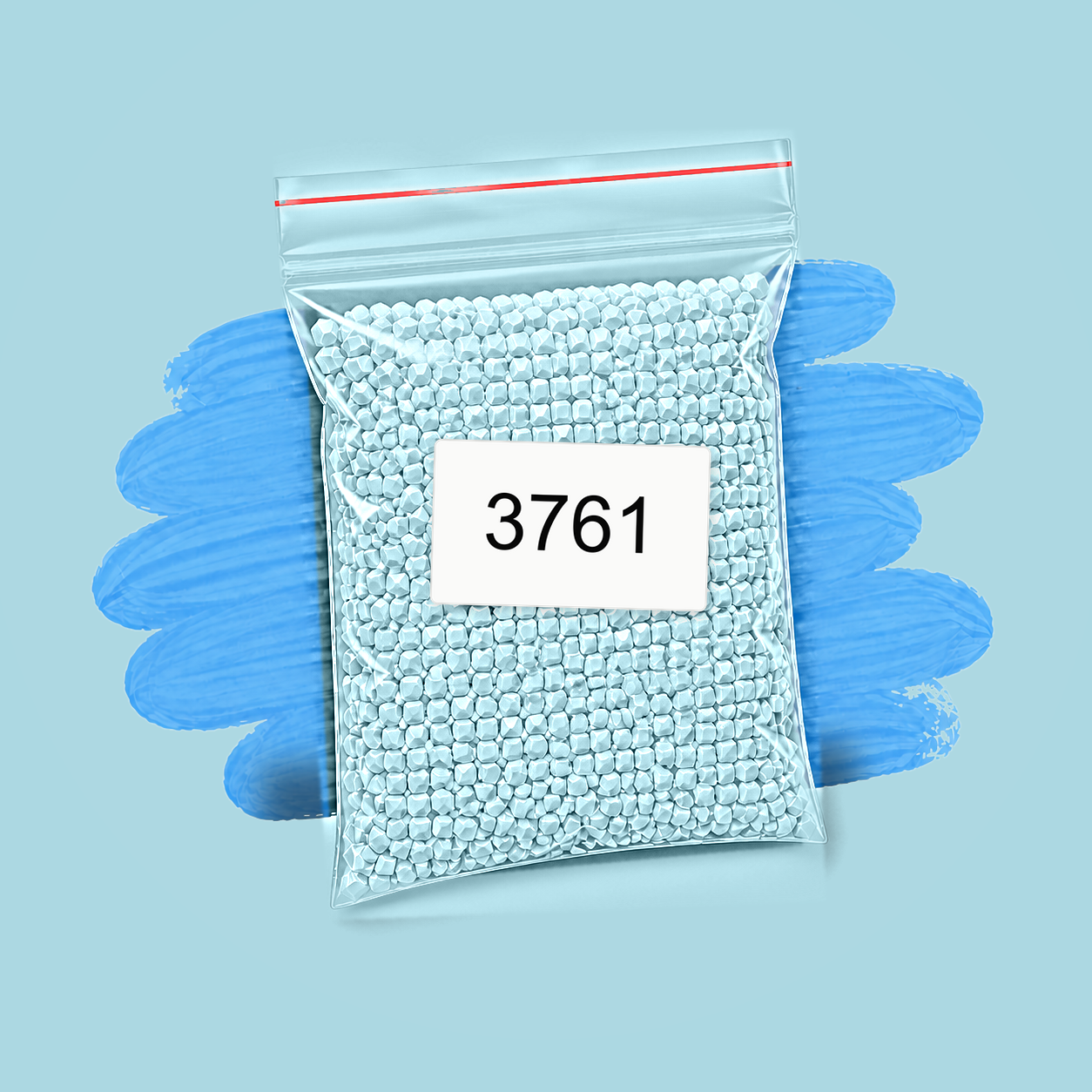 Zakje diamond-paintingsteentjes met kleurcode DMC 3761