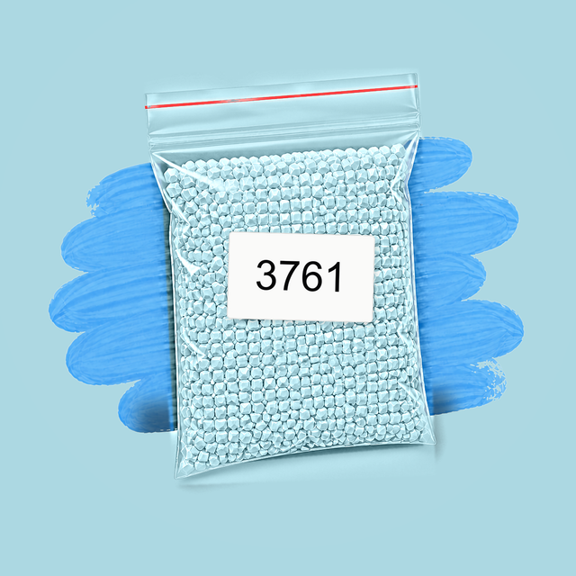 Zakje diamond-paintingsteentjes met kleurcode DMC 3761