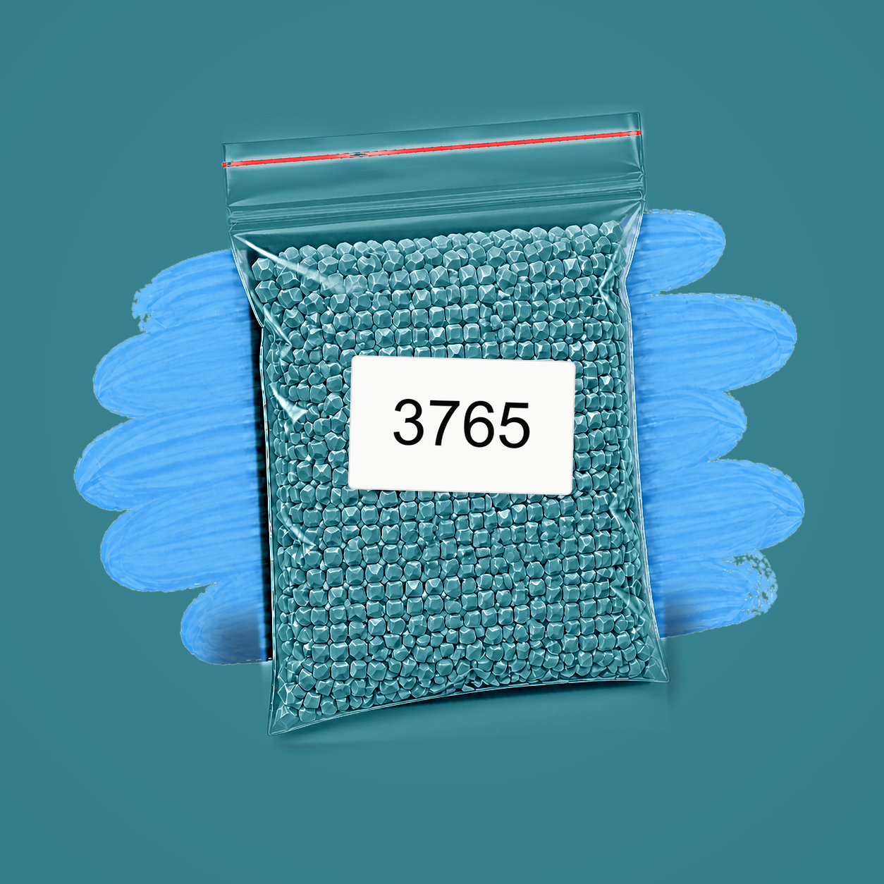 Zakje diamond-paintingsteentjes met kleurcode DMC 3765