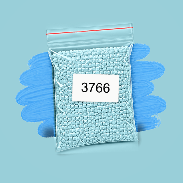 Zakje diamond-paintingsteentjes met kleurcode DMC 3766