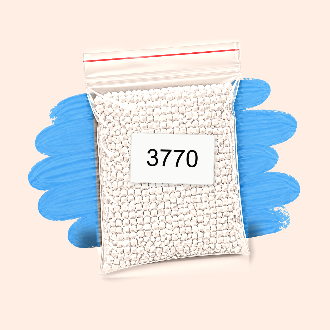 Zakje diamond-paintingsteentjes met kleurcode DMC 3770