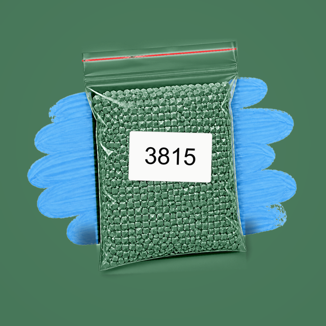 Zakje diamond-paintingsteentjes met kleurcode DMC 3815