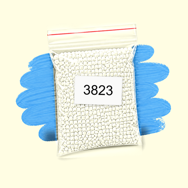 Zakje diamond-paintingsteentjes met kleurcode DMC 3823