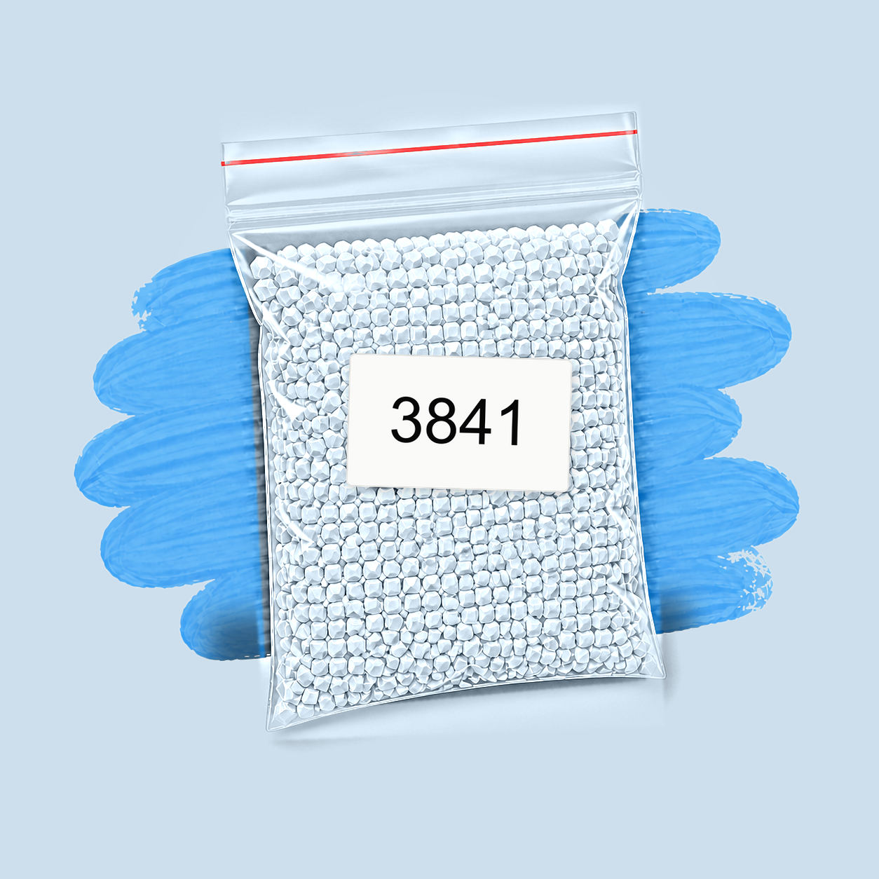 Zakje diamond-paintingsteentjes met kleurcode DMC 3841