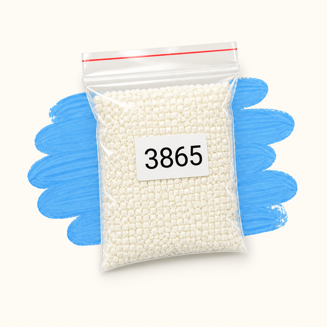 Zakje diamond-paintingsteentjes met kleurcode DMC 3865