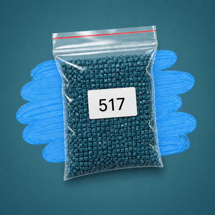 Zakje diamond-paintingsteentjes met kleurcode DMC 517