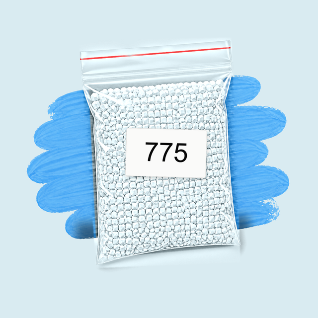 Zakje diamond-paintingsteentjes met kleurcode DMC 775