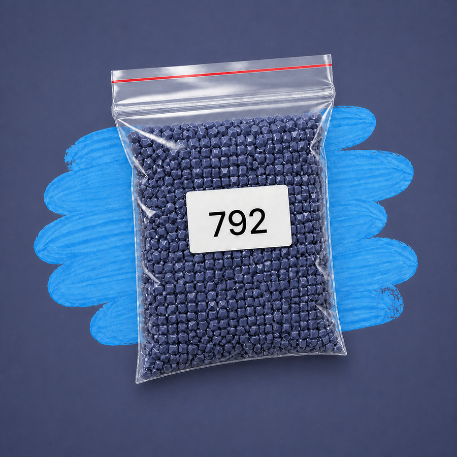 Zakje diamond-paintingsteentjes met kleurcode DMC 792