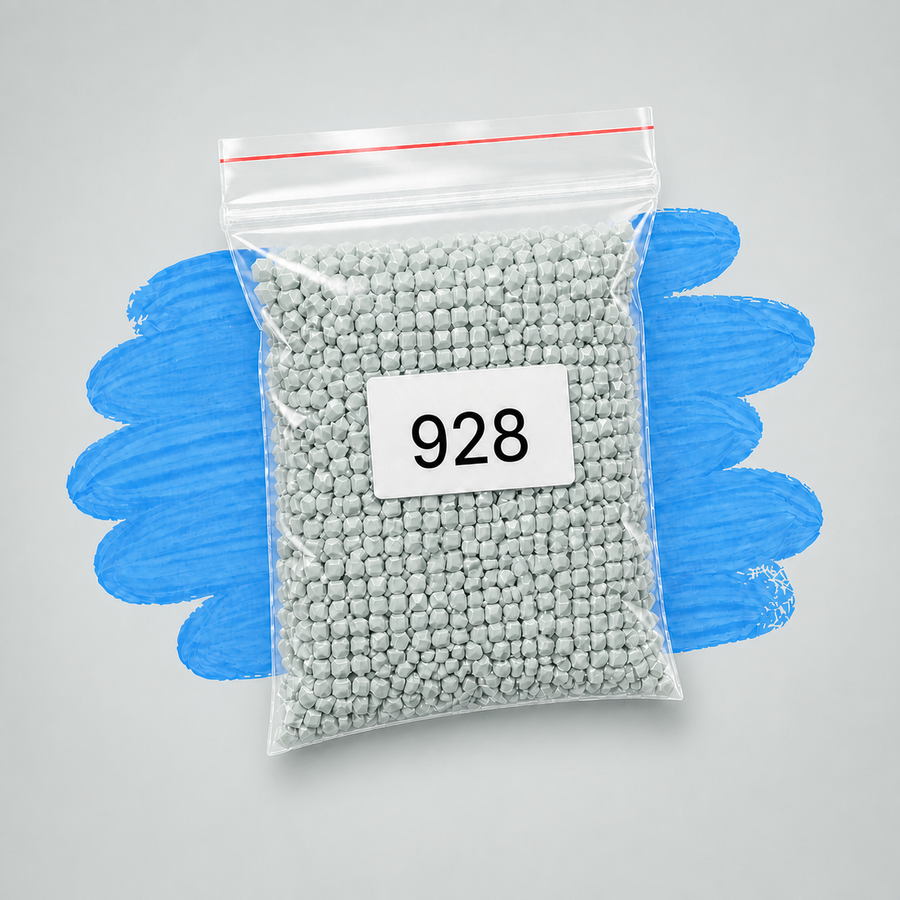 Zakje diamond-paintingsteentjes met kleurcode DMC 928