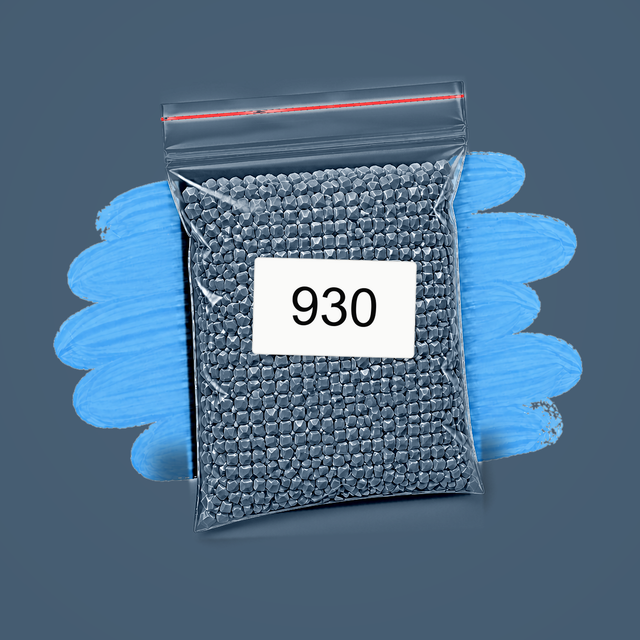 Zakje diamond-paintingsteentjes met kleurcode DMC 930