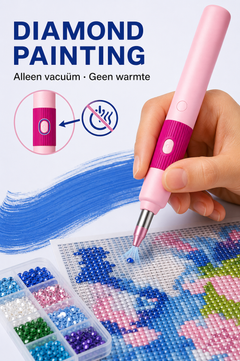 Voor diamond painting alleen de vacuümfunctie zonder warmte gebruiken