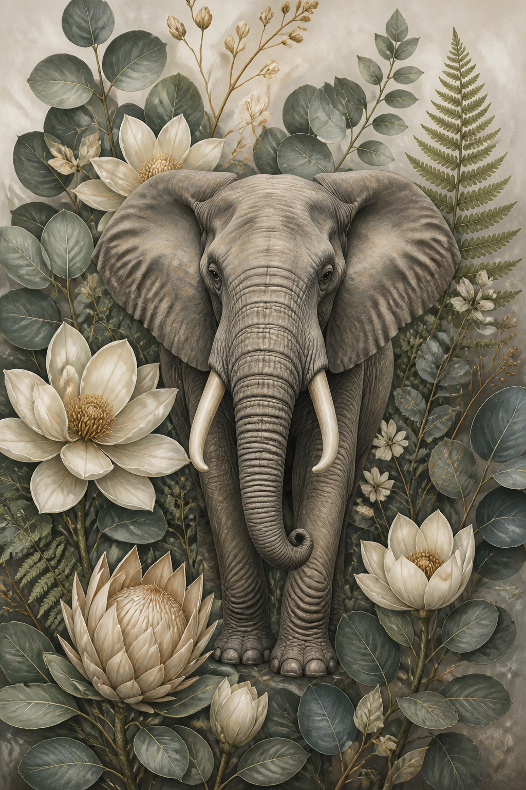 Diamond Painting Botanische Olifant – volledig olifantontwerp