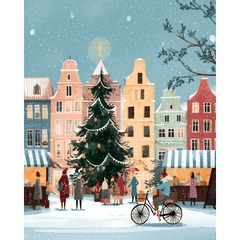 diamond painting - europese winter – afbeelding 1