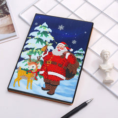 diamond painting kerst notitieboekje – 11 soorten – afbeelding 3