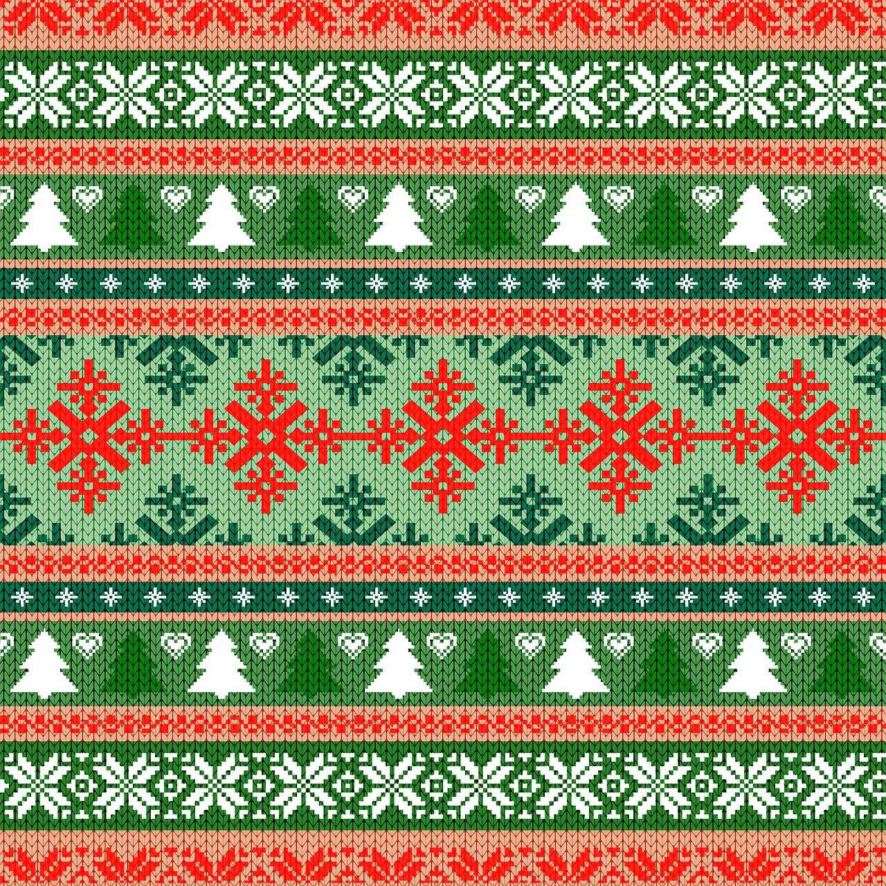diamond painting - kerst trui – afbeelding 1