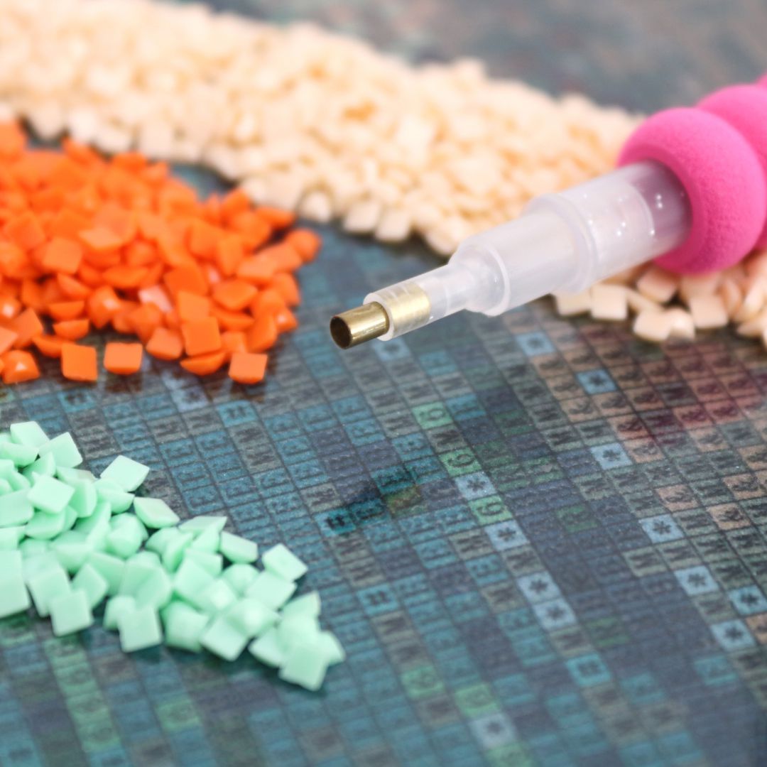diamond painting - kerstkaarsen – afbeelding 8