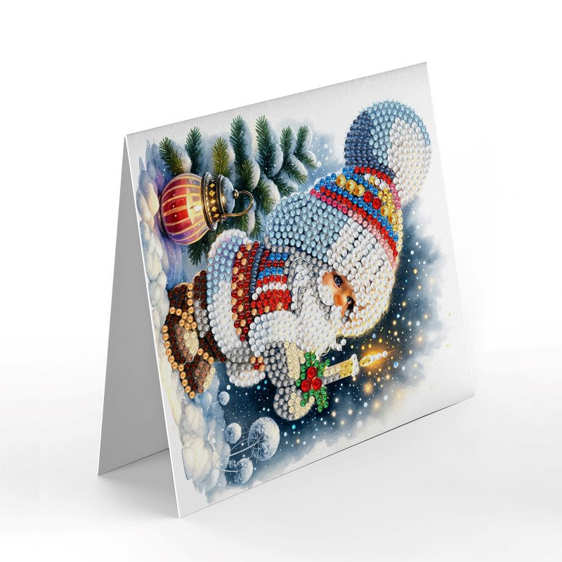 diamond painting kerstkaarten - kerstkabouters – 12 stuks – afbeelding 5