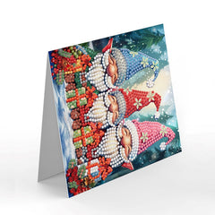 diamond painting premium kerstkaarten – 12 stuks – afbeelding 8