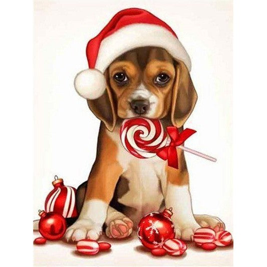 diamond painting - puppy – afbeelding 1