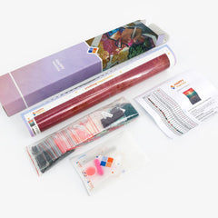 diamond painting - roodborstje – afbeelding 6