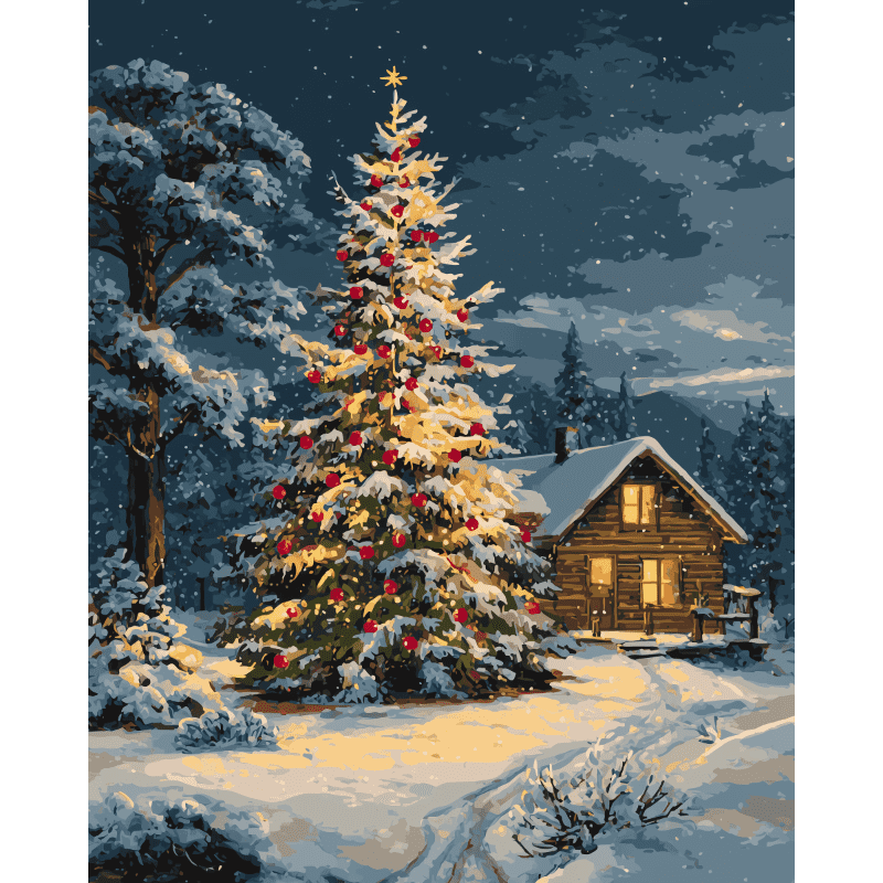 diamond painting - stille nacht – afbeelding 1