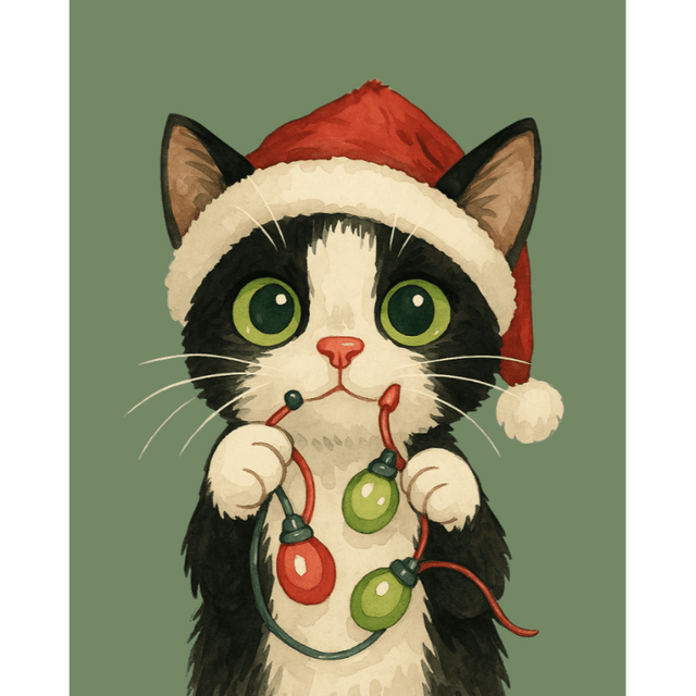 diamond painting - verwarde kerst – afbeelding 1