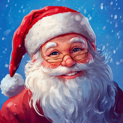 diamond painting - vrolijke kerstman – afbeelding 1