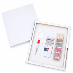 diamond painting - winter engel - premium parel diamond painting – afbeelding 3